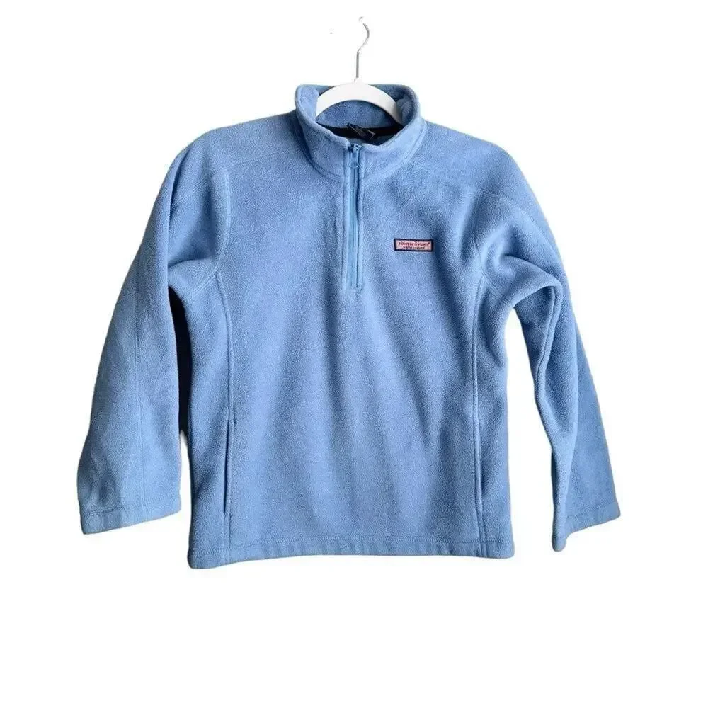 Vineyard Vines Fleece 1/4 Zip Pullover Boys L‎ Outdoor Warmth